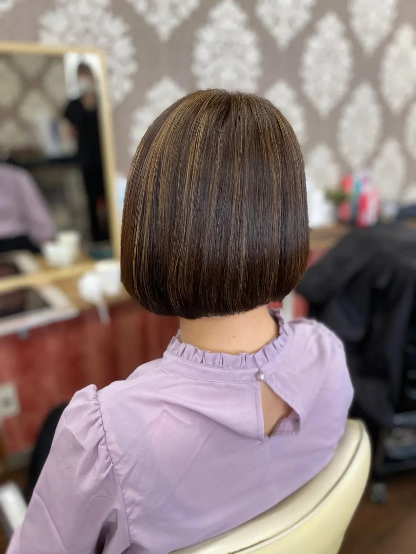 カラー ハイライトカラー masa ディレクターのヘアスタイル