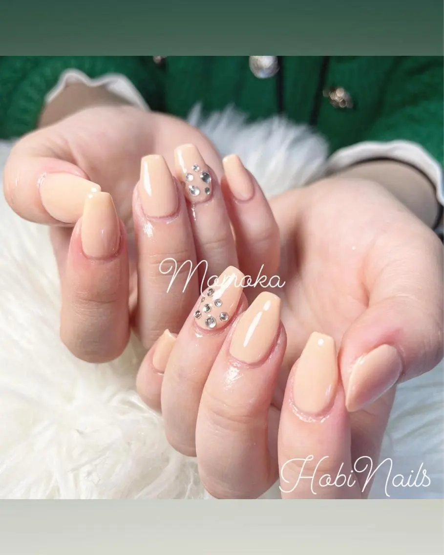 ネイル アートネイル ワンカラーネイル Momo nailsalonのネイルデザイン