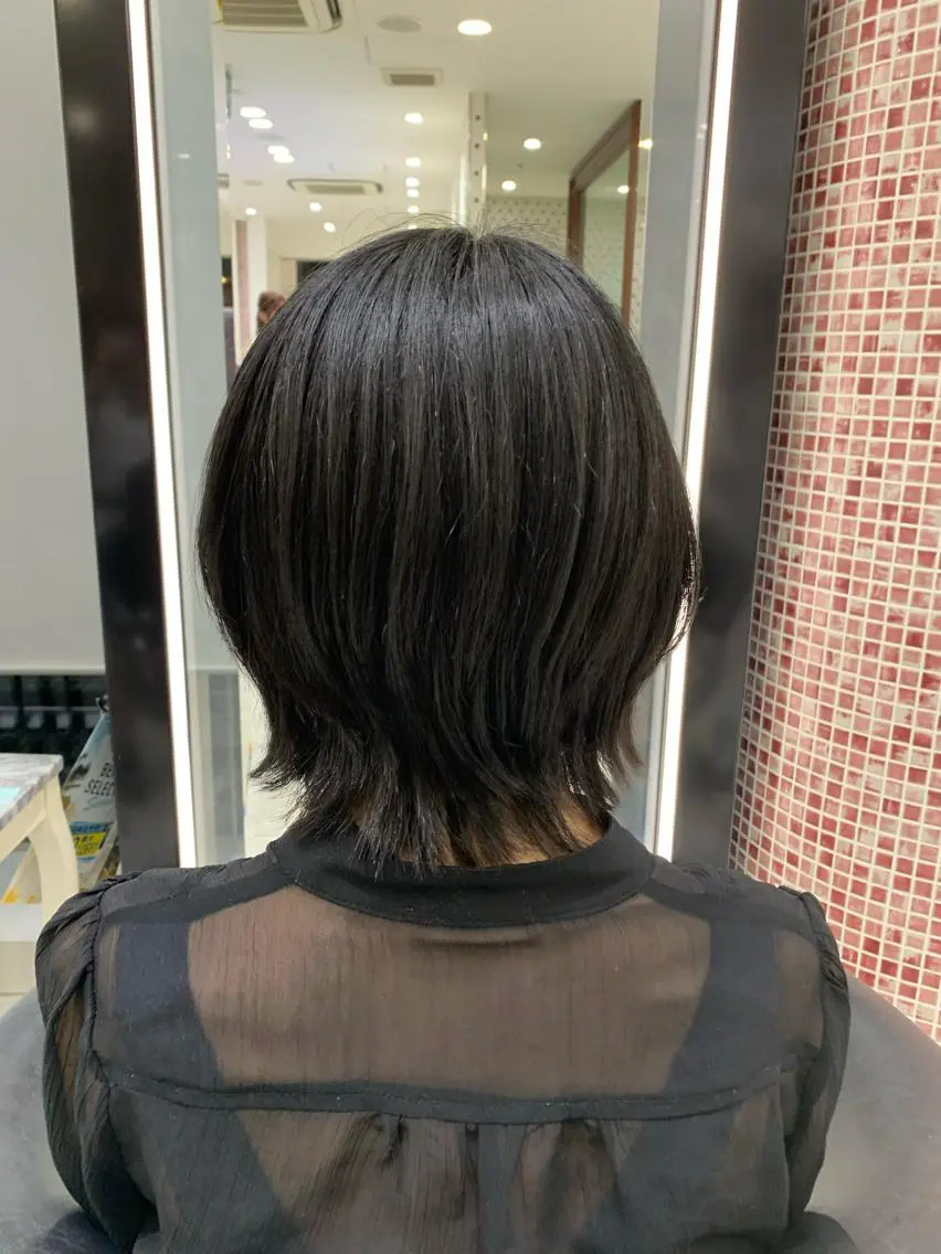 ショート デジタルパーマ🫧 韓国風ヘア🫧サクラのヘアスタイル
