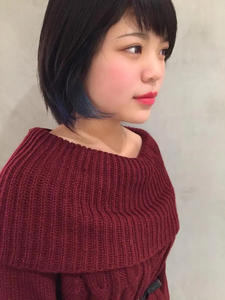 ショート カラー ブルーカラー カット ヘアカラー トリートメント 大西 直人のヘアスタイル