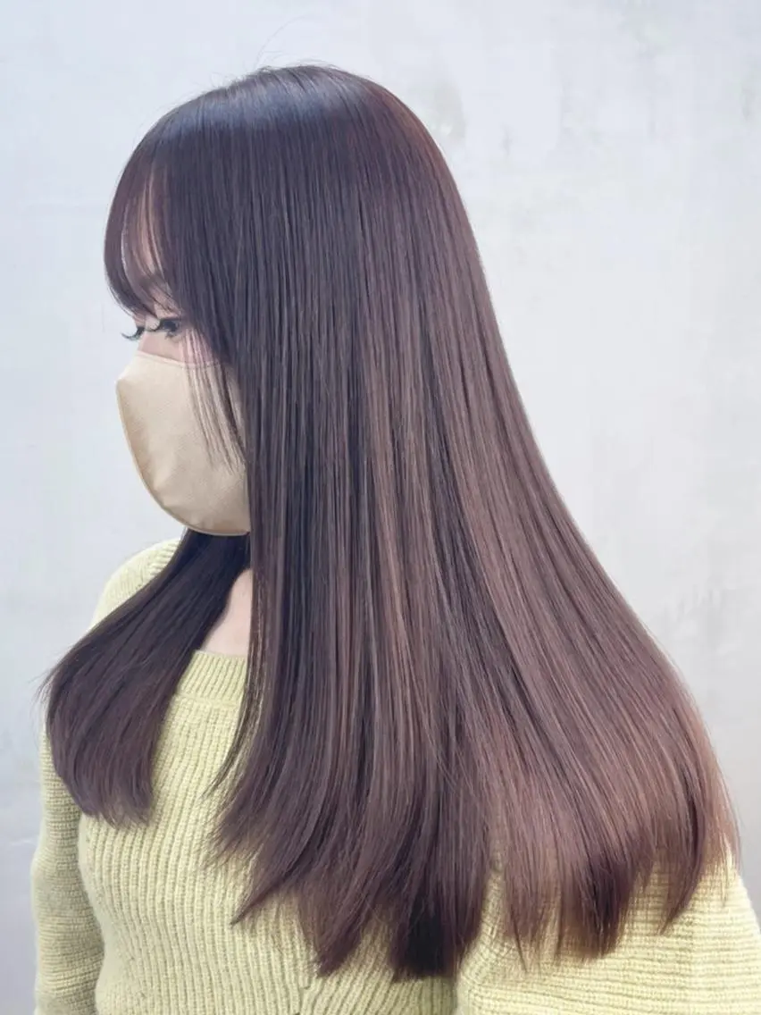 セミロング カラー パーマ ヘアアレンジ 髪質改善 カット ヘアカラー トリートメント ITbyALBUM 八王子店のヘアスタイル