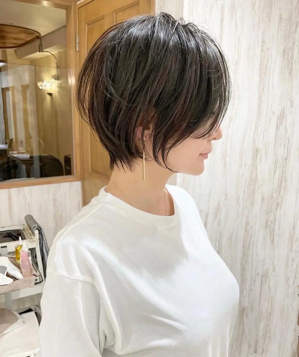 ショート ショートヘア おのだ あやなのヘアスタイル