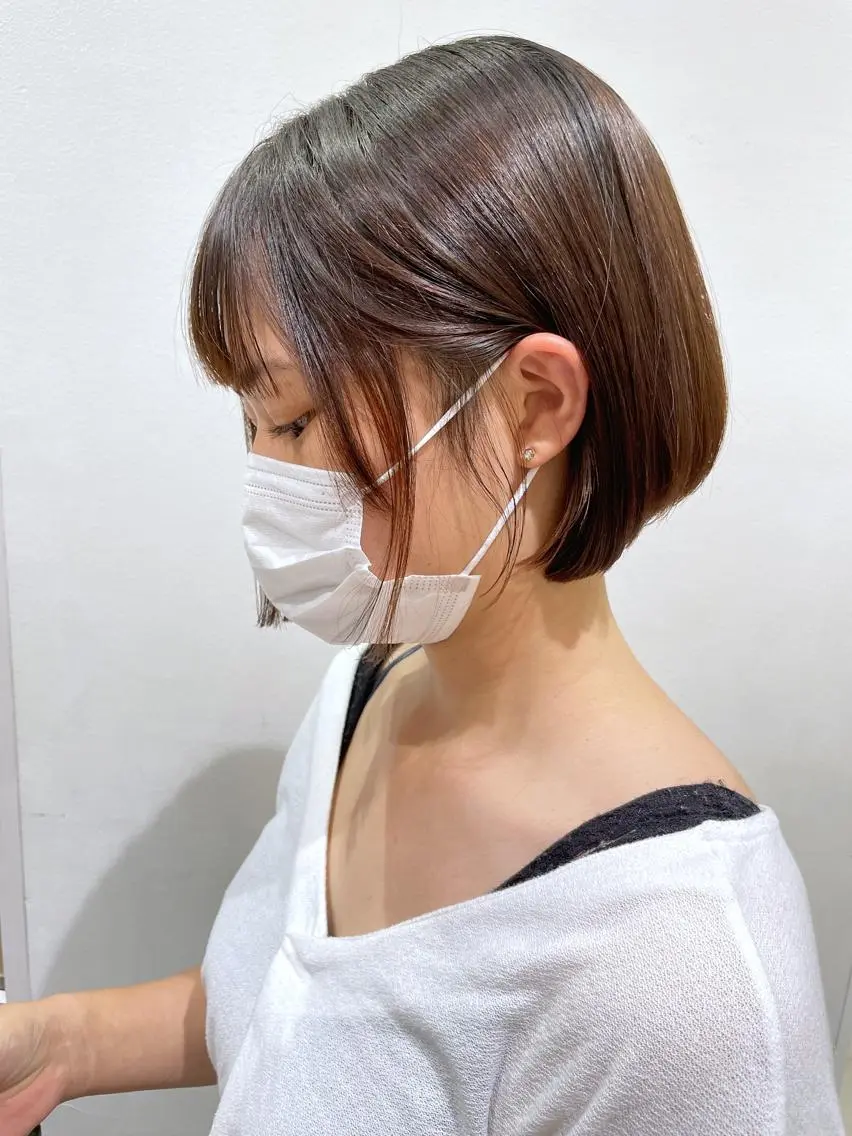 ショート ボブ ショートヘア カット ヘアカラー トリートメント 堀内 翔のヘアスタイル