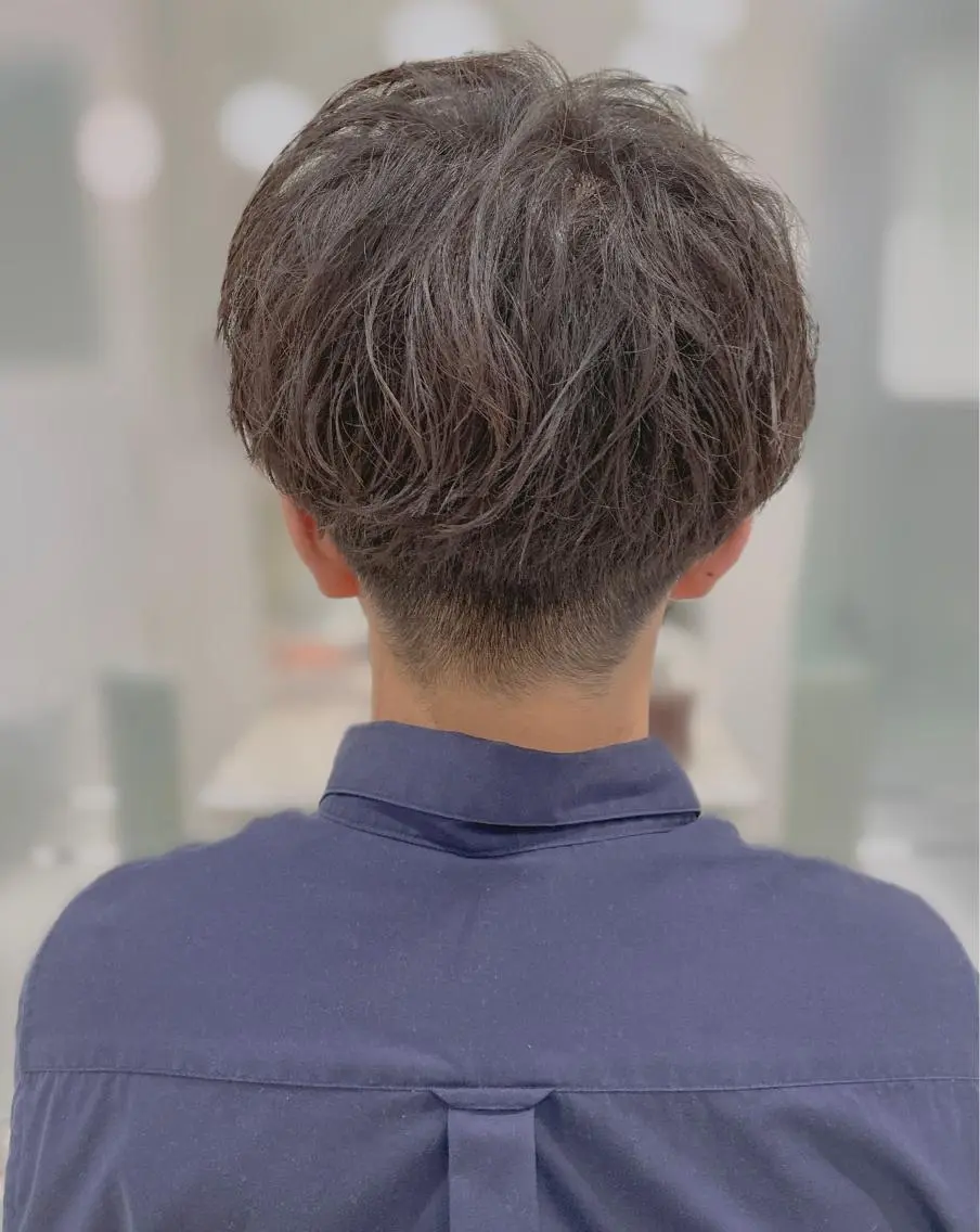 パーマ メンズ マッシュ メンズパーマ 刈り上げ ニュアンスパーマ 🔹メンズ縮毛矯正 川島爽楽🔹のヘアスタイル