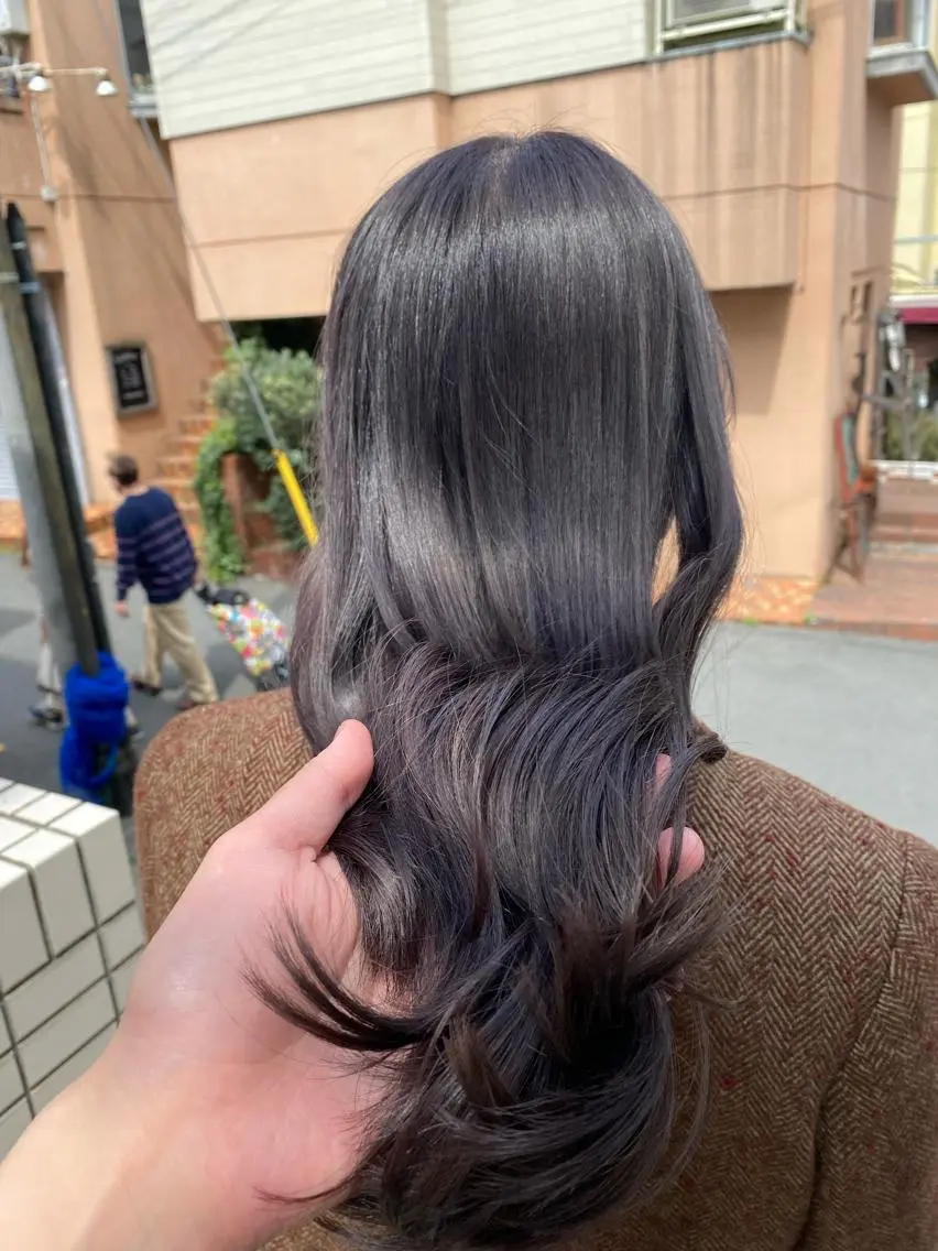 ロング カラー メンズ マツエク・マツパ アイブロウ パープルカラー 奈良 彩華のヘアスタイル