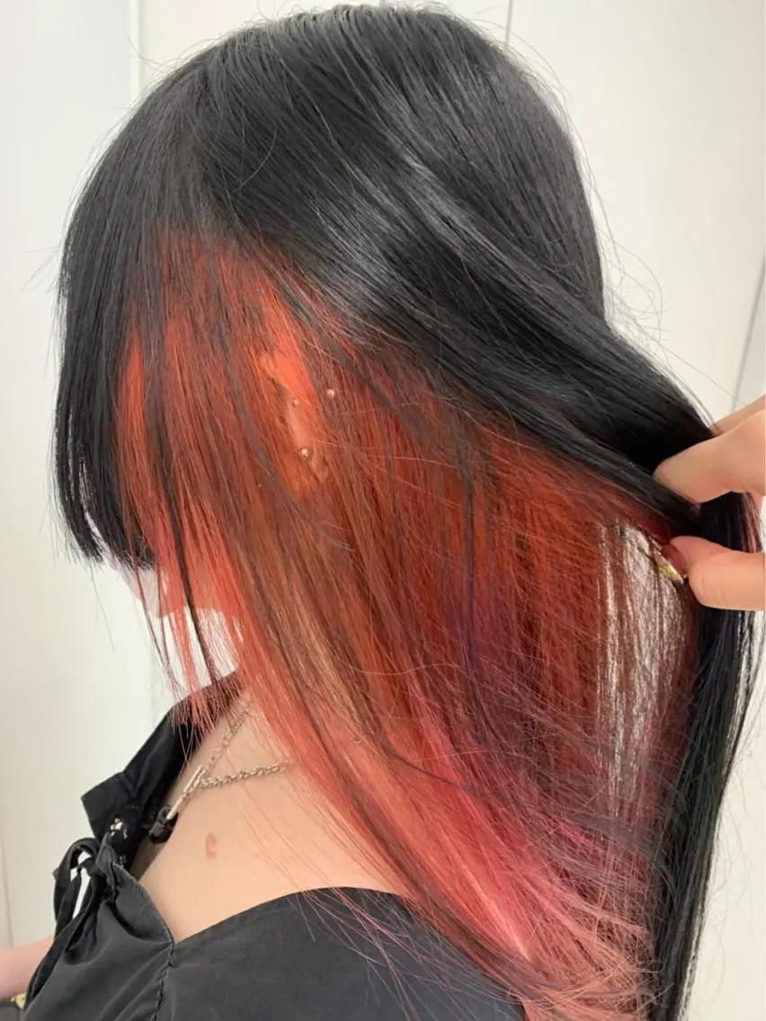 ロング カラー カット ヘアカラー トリートメント 大人っぽ♡上品な暖色 ♡ブリーチなし♡のヘアスタイル