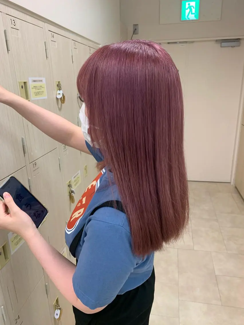 ロング カラー カット ヘアカラー トリートメント 暖色/ブリーチカラー 🎀 M i k uのヘアスタイル