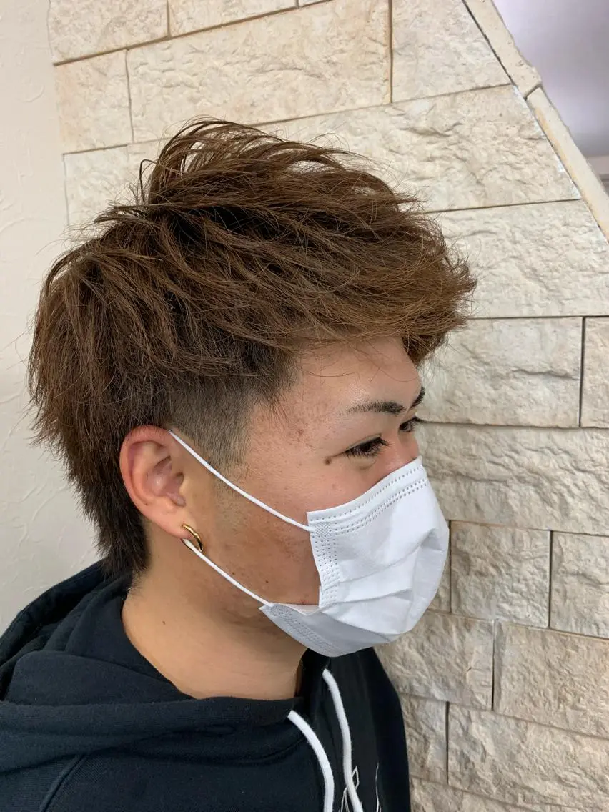カラー メンズ カット ヘアカラー 田中 拓夢のヘアスタイル