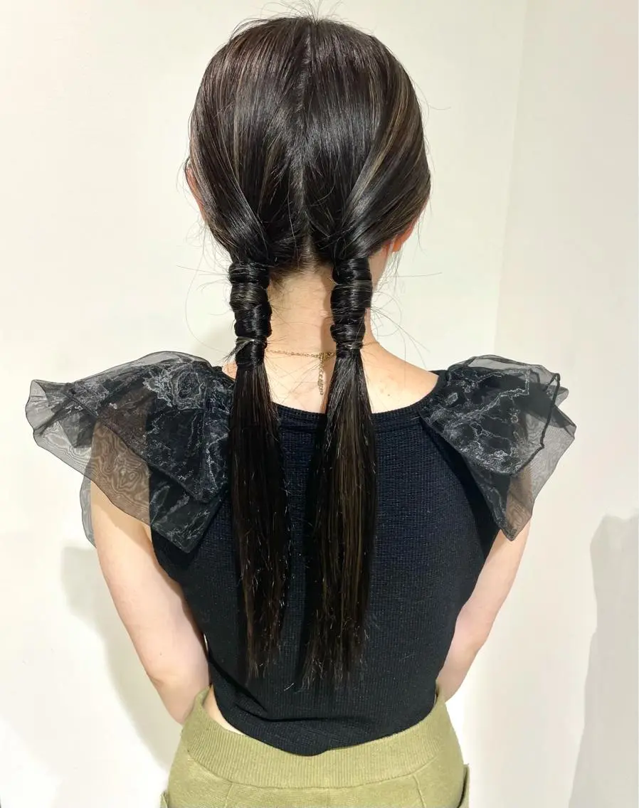 ロング カラー ヘアアレンジ ハイライトカラー ハイライト 髪質改善カラー/ボブ 🌻Mutsumiのヘアスタイル