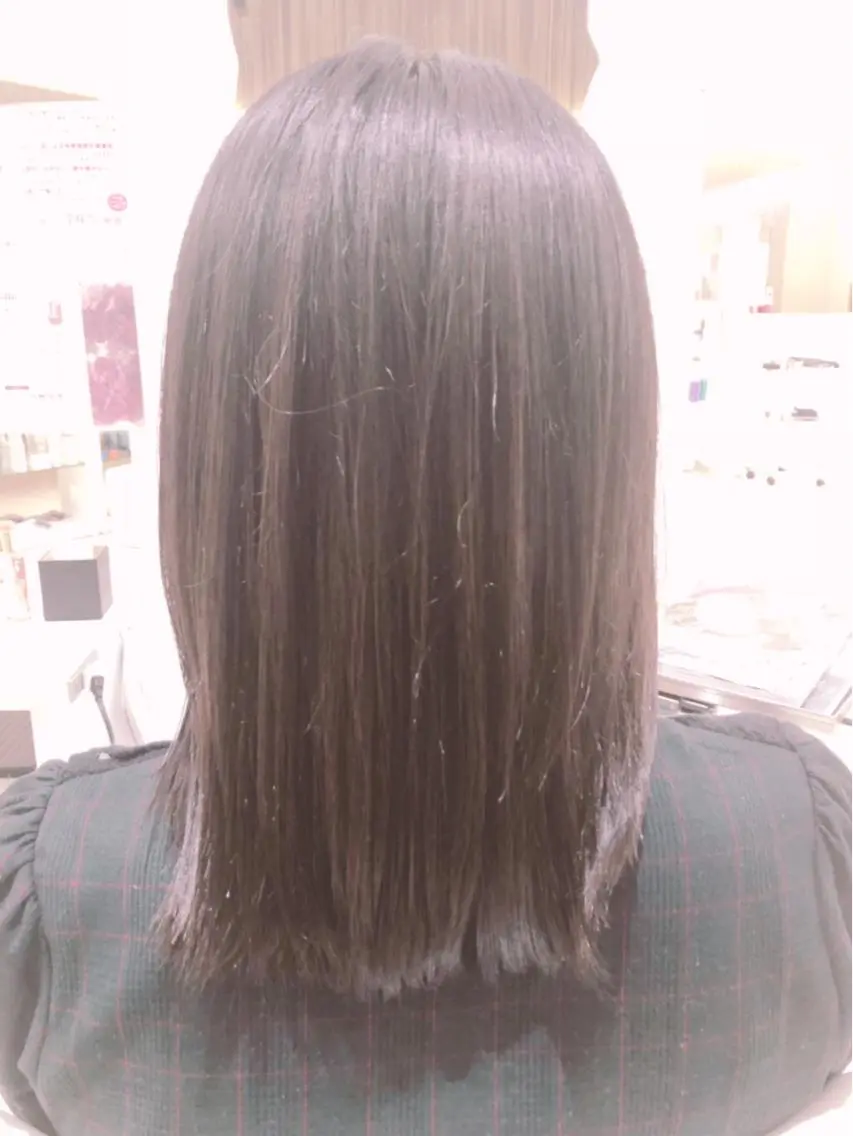 セミロング ヘアカラー トリートメント 上田 篤史のヘアスタイル