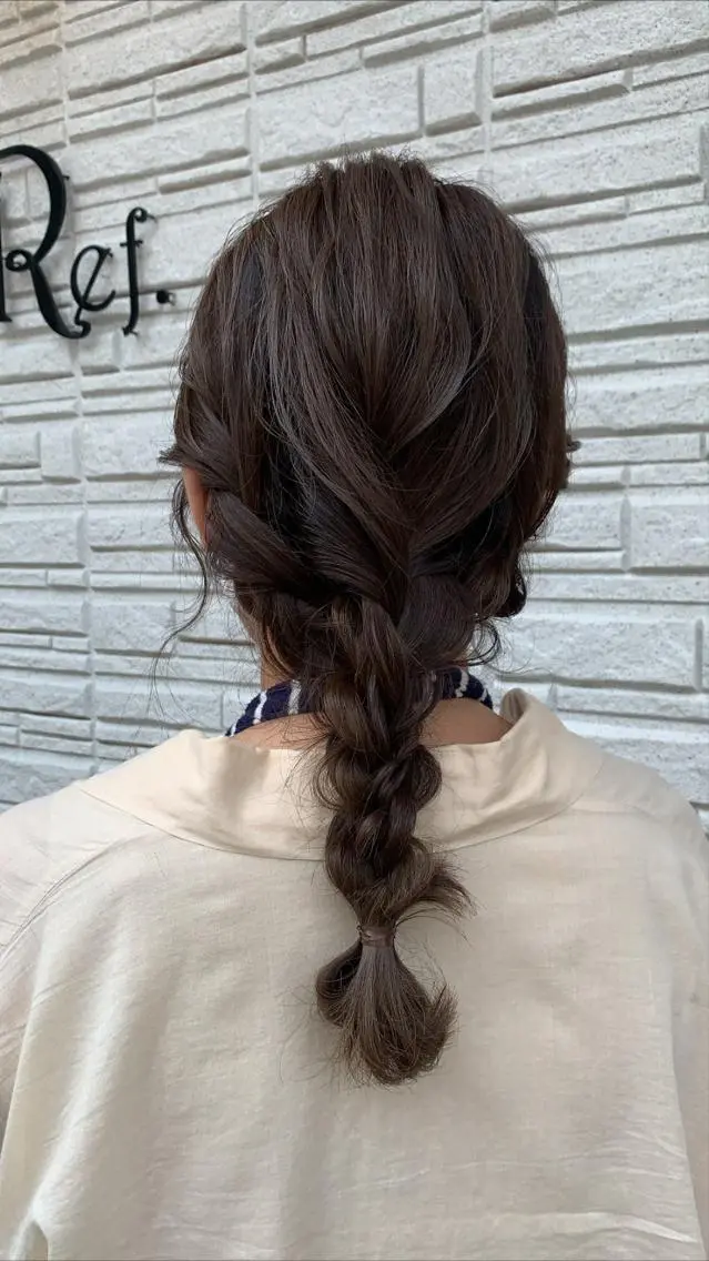 セミロング ヘアアレンジ CARICIA 渡邉 祐南のヘアスタイル