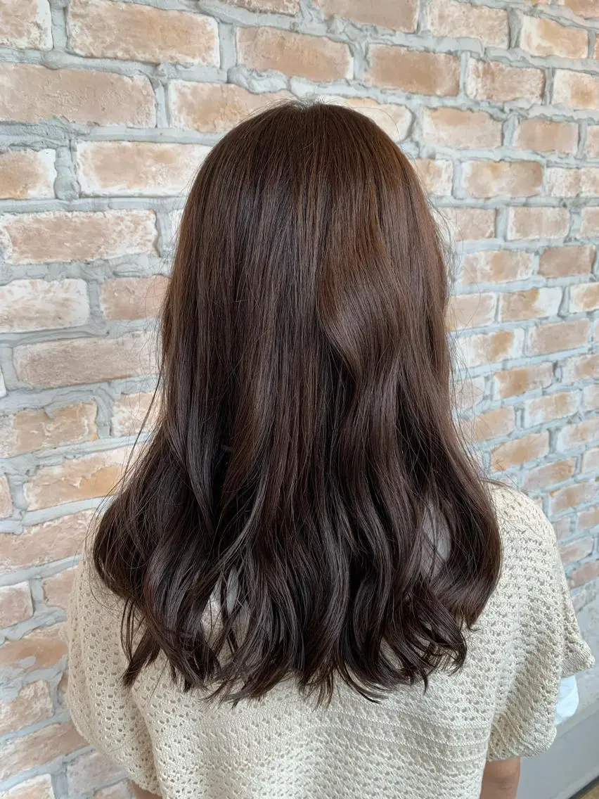 ミディアム カラー ベージュカラー テラコッタ かっちゃん /彩斗のヘアスタイル