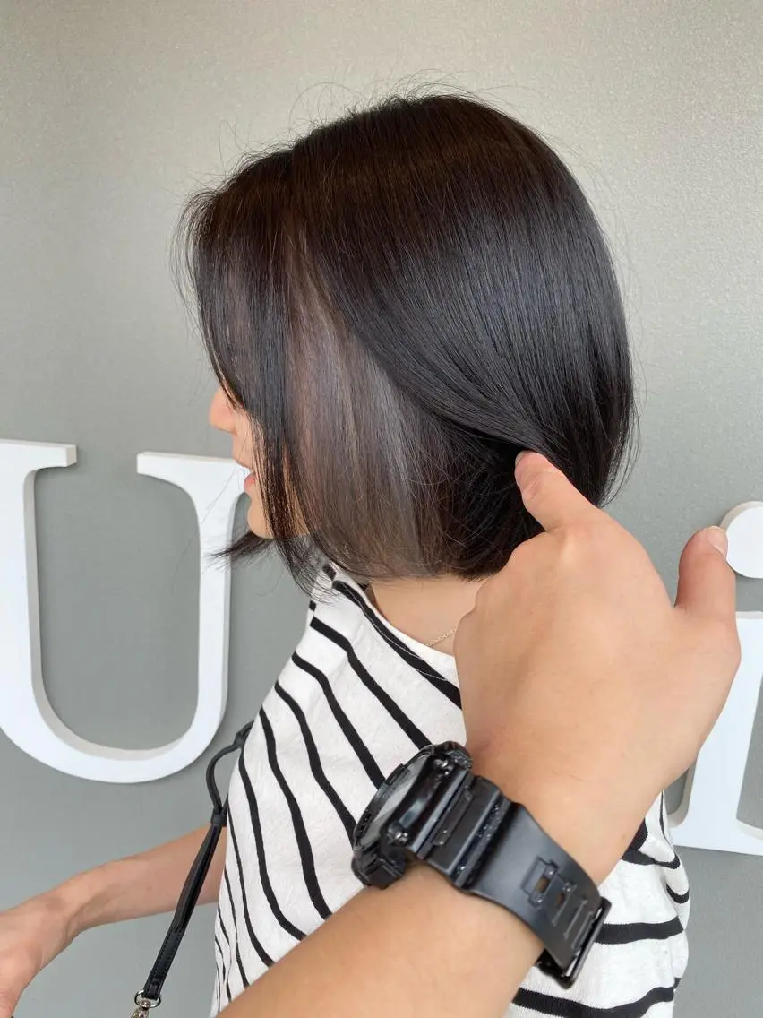 ショート ヘアカラー トリートメント 平田 広大のヘアスタイル