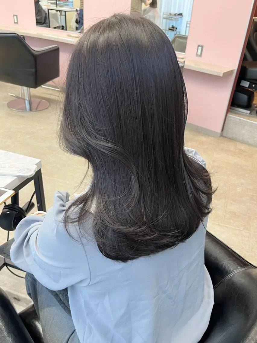 ミディアム 縮毛矯正 トリートメント MATTY rioのヘアスタイル
