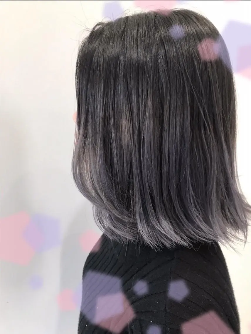 カラー シルバー バイオレットカラー 新宿駅近♡個室 ♡関口三都季🌜のヘアスタイル