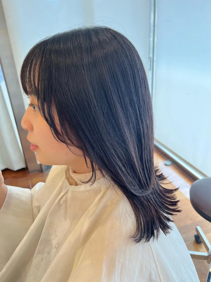 セミロング 韓国好き🇰🇷 美容師MIKUのヘアスタイル