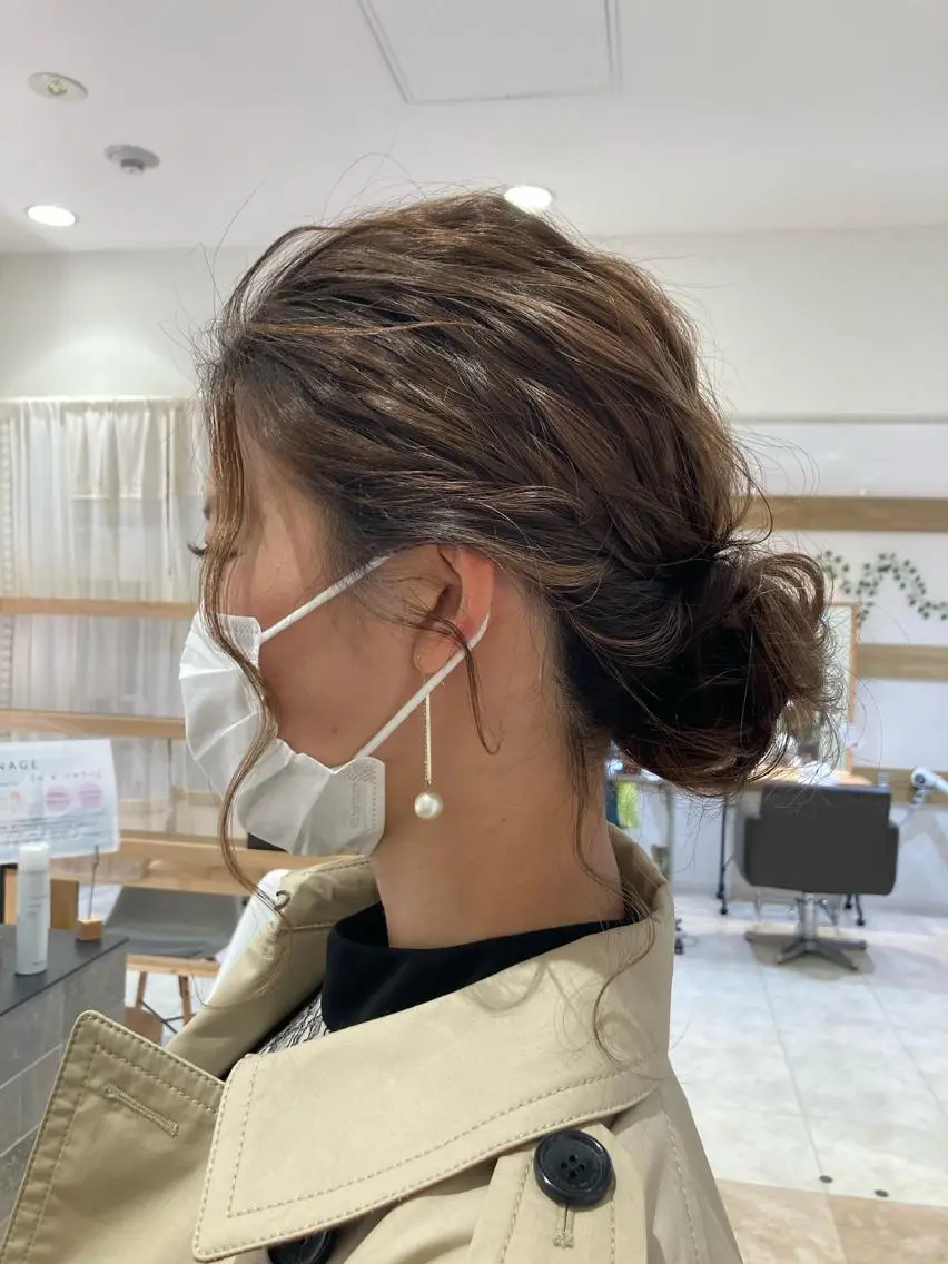ミディアム ヘアアレンジ cyan SANAMIのヘアスタイル