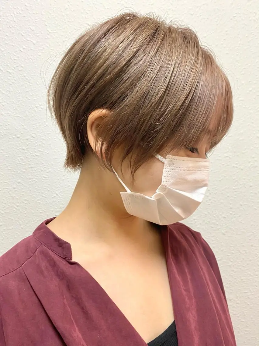 ショート カラー ヘアカラー トリートメント 🍃ショートヘア🍃 北林春樹のヘアスタイル
