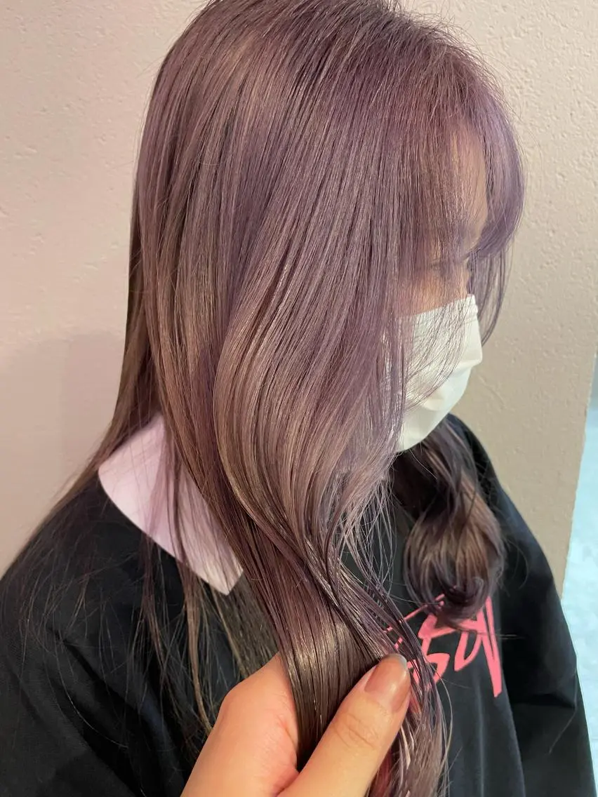 ミディアム カラー ラベンダーカラー ラベンダーグレー 沖縄/ヘアアレンジ /ナカノのヘアスタイル