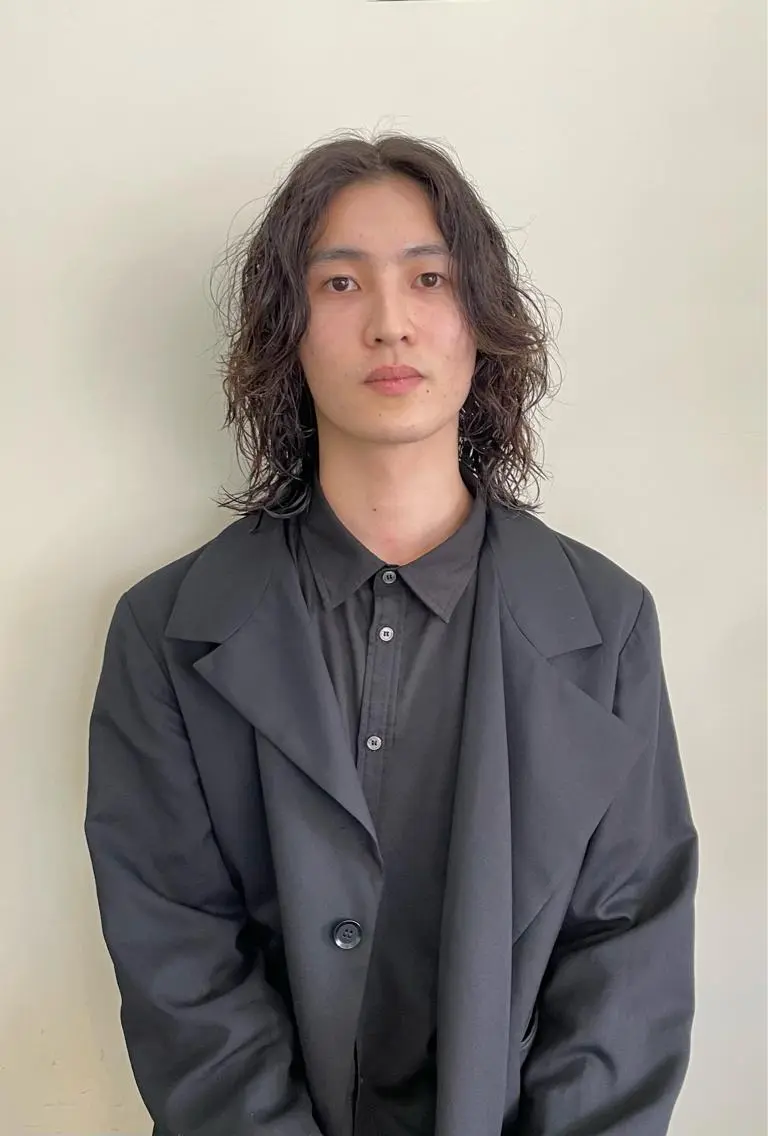 セミロング カラー シールエクステ セミロングパーマ バレイヤージュ ブリーチ ケアブリーチ カット ヘアカラー パーマ WEST OLAND加藤圭介のヘアスタイル