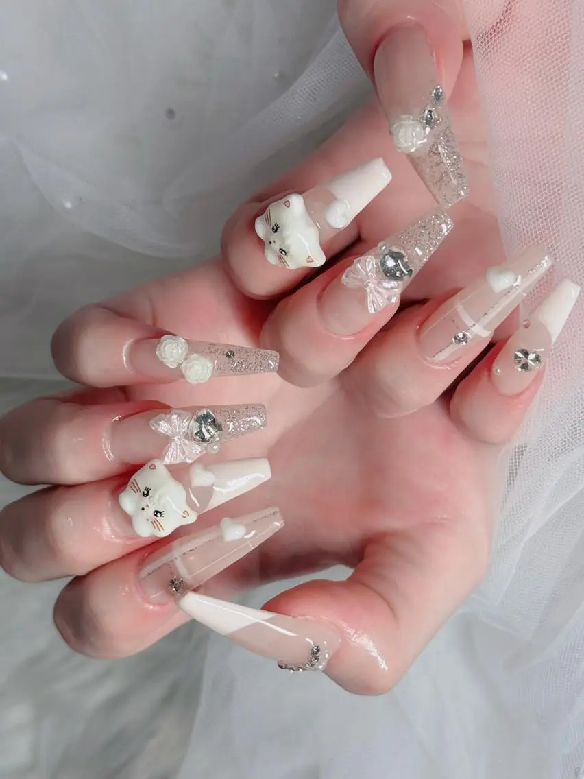 ネイル フレンチネイル ジェルネイル ハロウィン 韓国ネイル マグネットネイル ハンドネイル H.baby Nail Salonのネイルデザイン