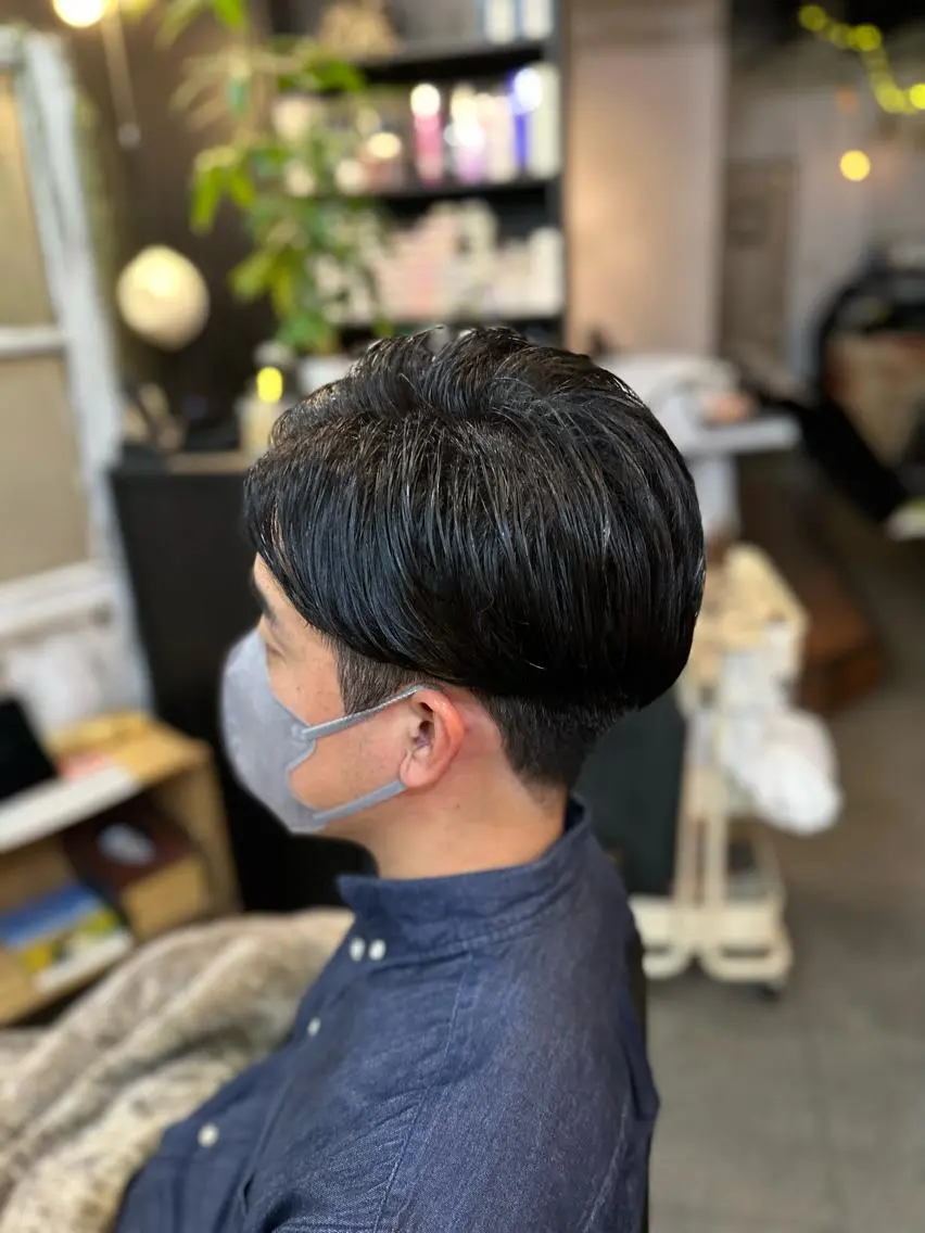 パーマ メンズ メンズパーマ カット パーマ 元住吉プランツヘアー ☘️まるやま☘️のヘアスタイル
