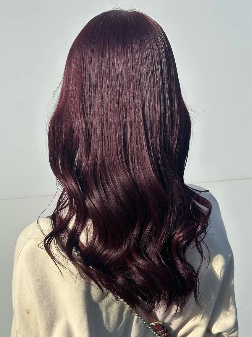 セミロング カラー カット ヘアカラー 💘韓国カラー💘 クルミのヘアスタイル