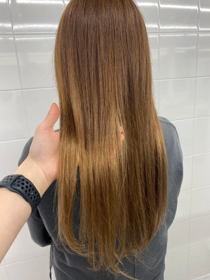 ロング カラー プルエクステ エクステ ロング ヘアカラー エクステ 🧡YUKA🧡 渋谷/プルエクステのヘアスタイル