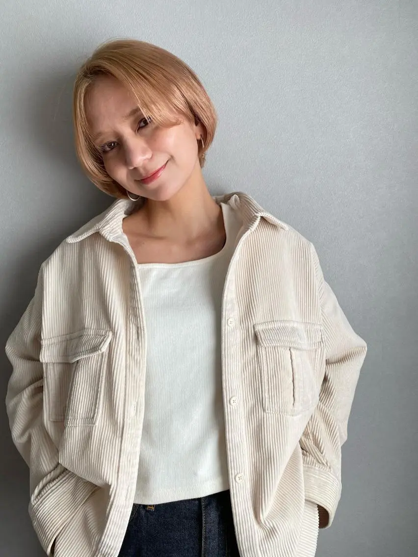 ショート ショートボブ ハンサムショート ボブ ショートヘア うざバング moanin モーニンのヘアスタイル