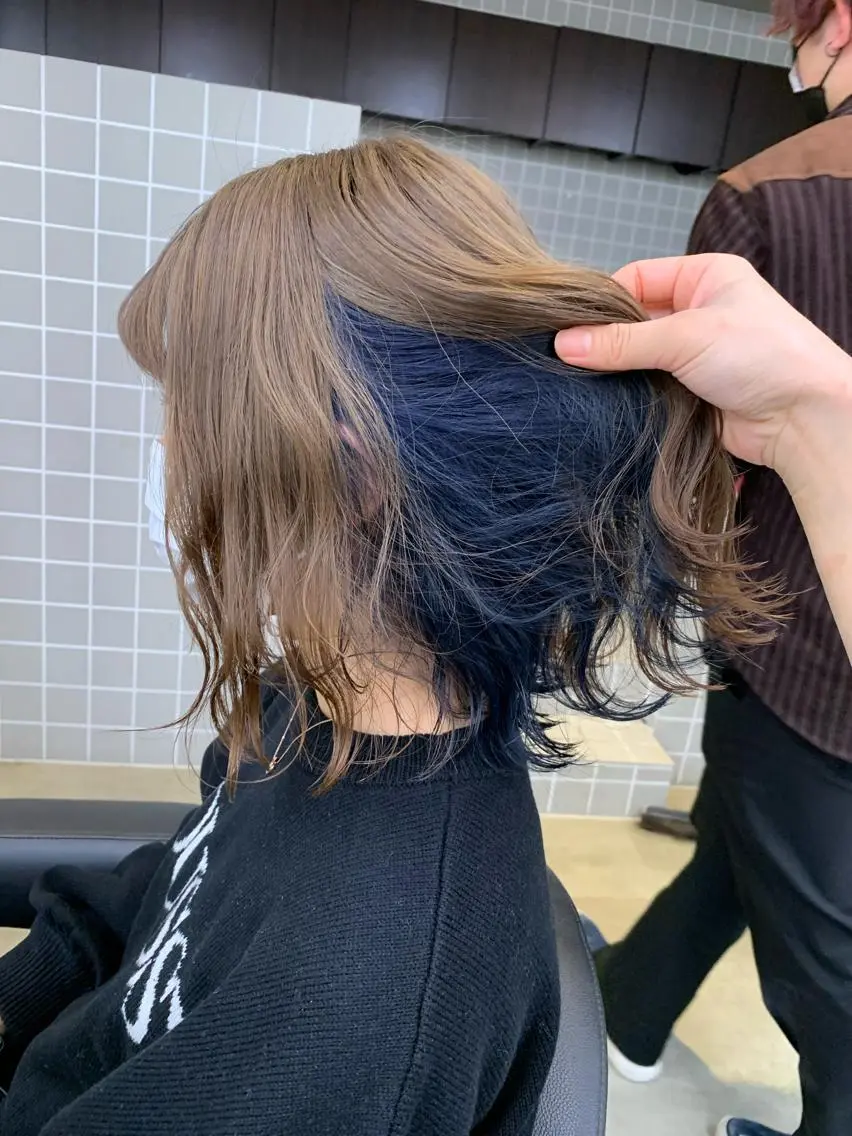 ショート カラー ヘアアレンジ 🩵 JURI🩵のヘアスタイル