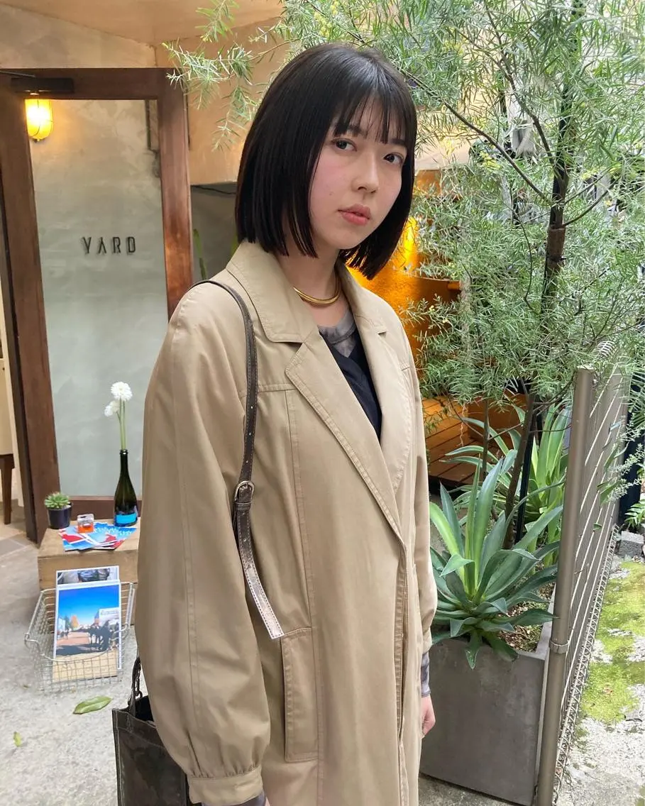 ショート ボブ カット トリートメント 金田 夏野のヘアスタイル