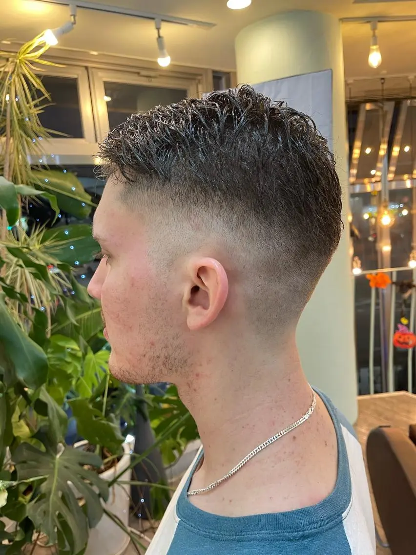メンズ フェードカット スキンフェード カット WEST OLAND加藤圭介のヘアスタイル