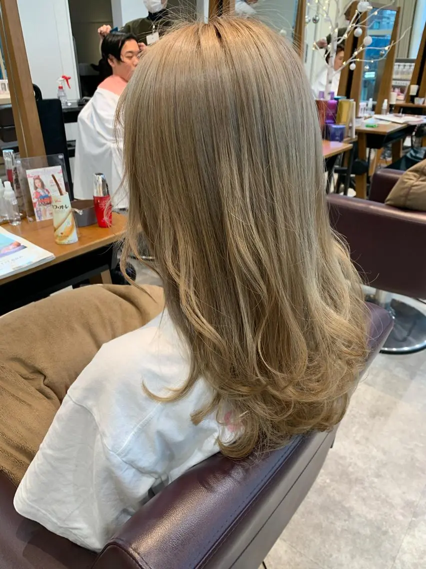 ロング カラー HAREru. モデル募集【戸塚】のヘアスタイル