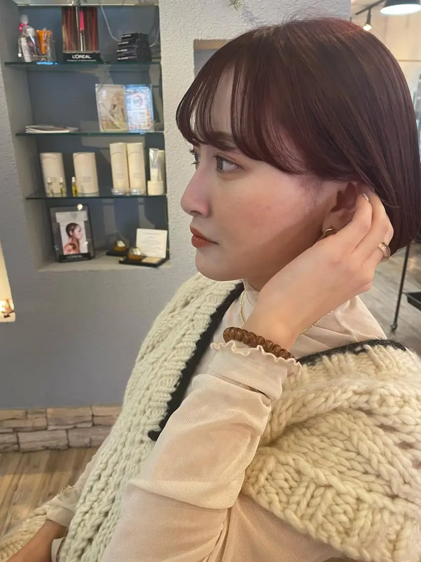 ショート カラー ブリーチ/ヘアセット 🪞🌙minamiのヘアスタイル