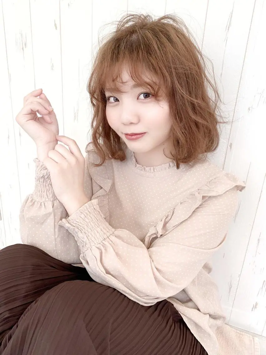 ミディアム ボブ 髪質改善/ハイライト 小林秀樹のヘアスタイル