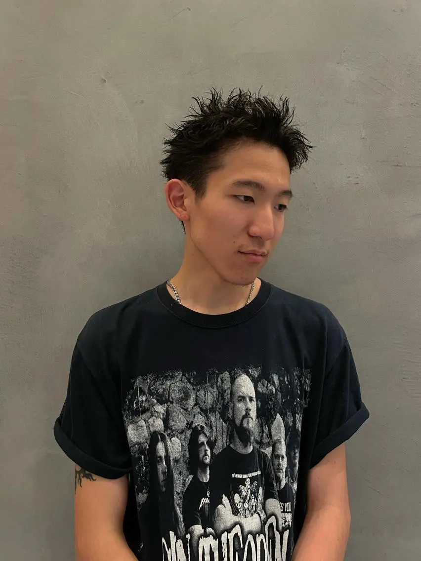 ショート パーマ ショートヘア ツイストパーマ 高原 璃久のヘアスタイル