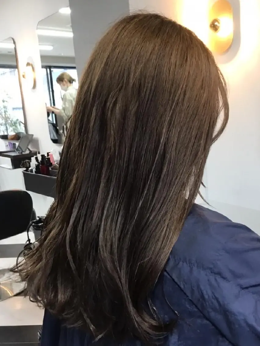 カラー セミロング ベージュカラー ブリーチ ブリーチなしカラー 💫似合わせカット 💫かずはのヘアスタイル