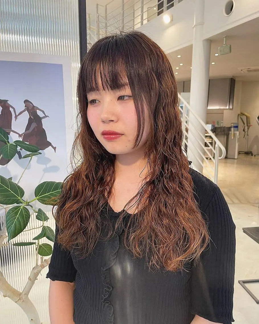 パーマ 🐰カットモデル募集 🐰大場杏里🐰のヘアスタイル