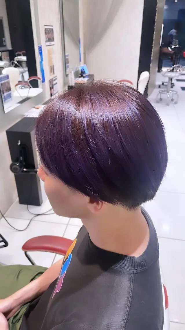 メンズ ヘアカラー トリートメント 💞暖色カラー 💞risaのヘアスタイル