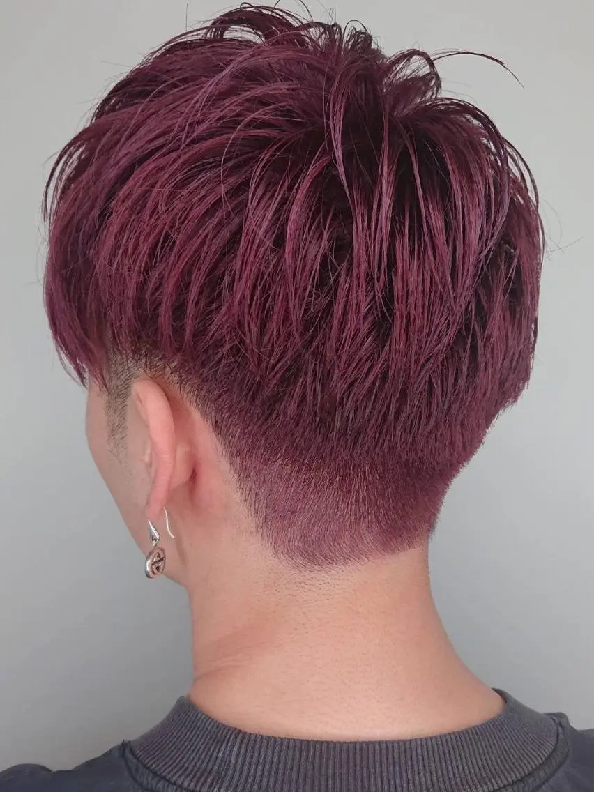カラー ショート メンズ メンズブリーチ ブリーチ ブルーカラー ブルーバイオレット バイオレットカラー カット ヘアカラー TOSHIKI｜ 上福岡メンズ｜副店長のヘアスタイル