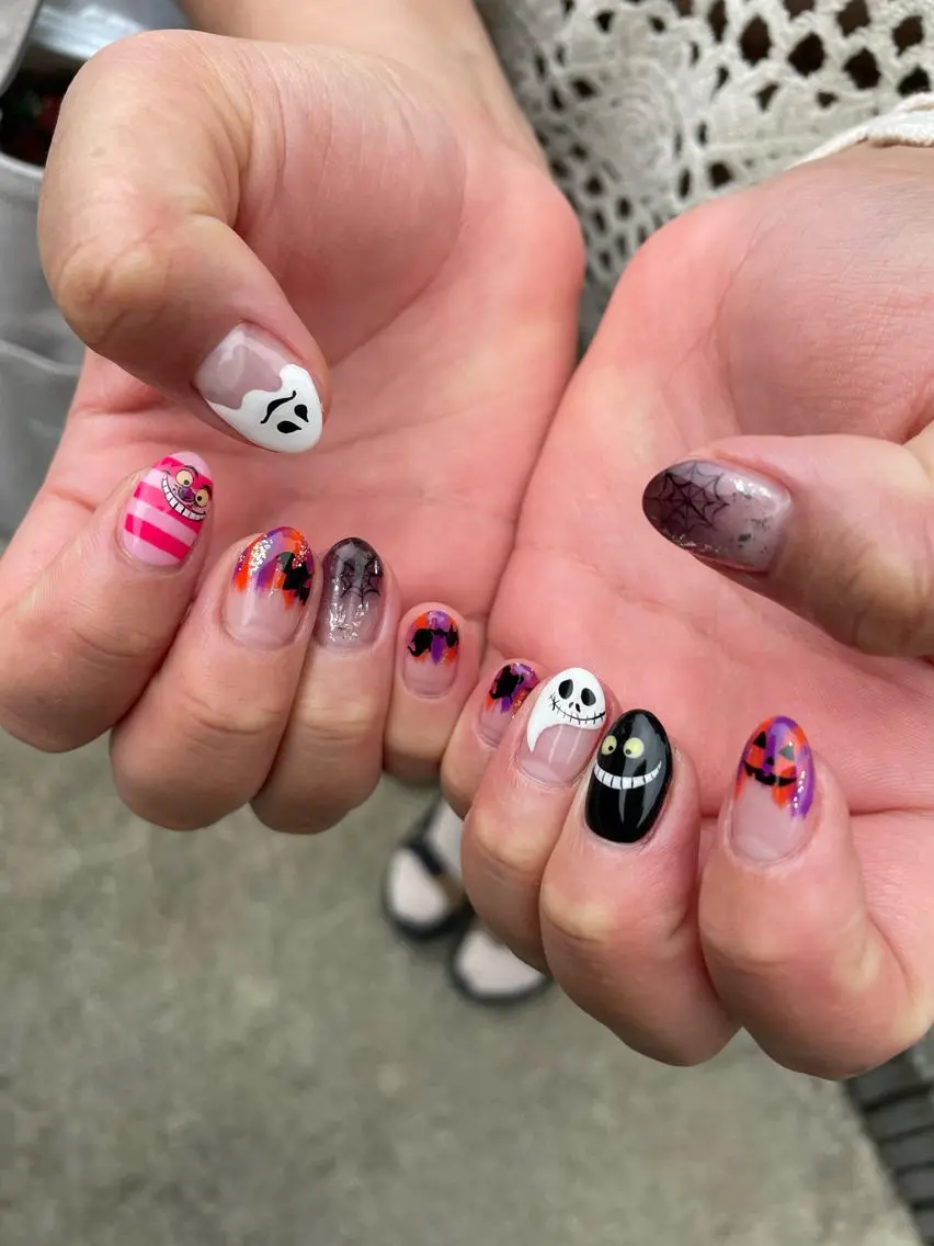 ネイル アートネイル ハロウィン ハンドネイル kipinail 川﨑えりかのネイルデザイン