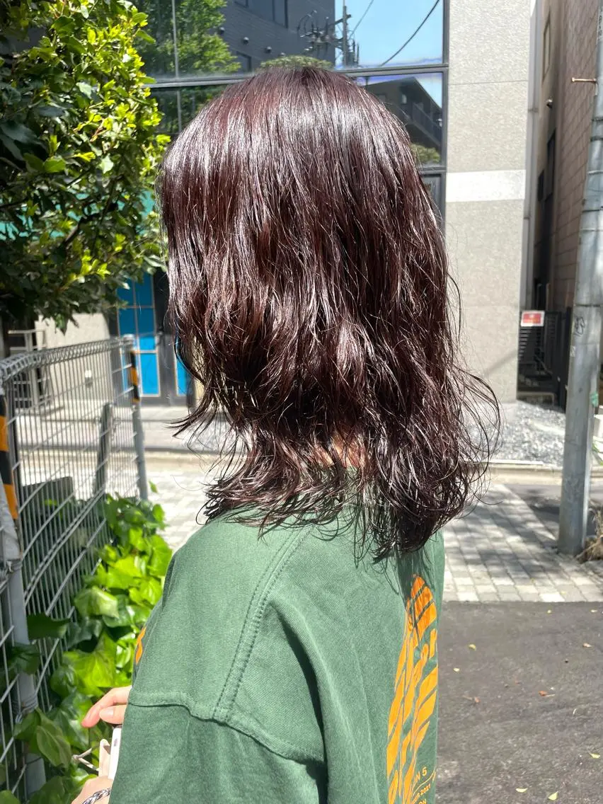 ミディアム パーマ ミディアムパーマ HIBIKI/原宿 ハッシュカット🪄のヘアスタイル