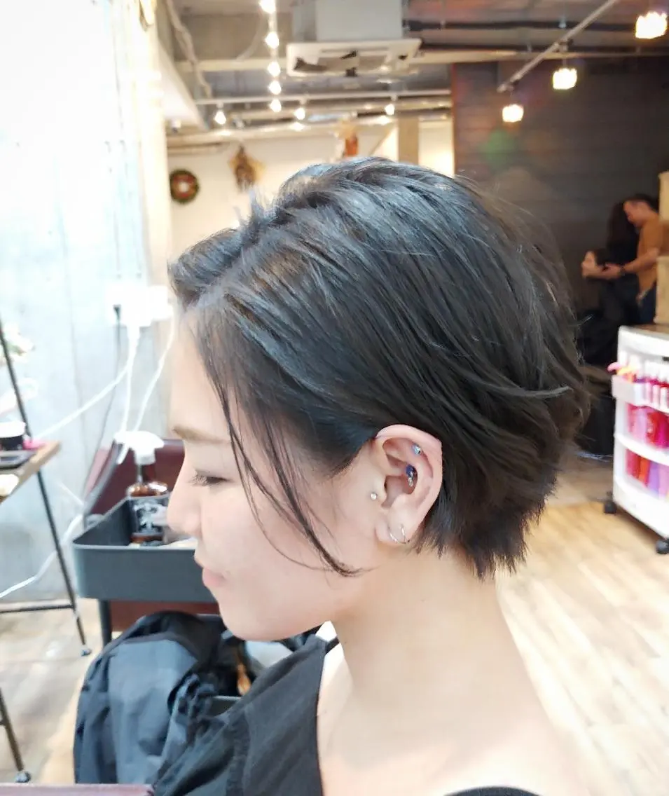 ショート カラー パーマ ヘアアレンジ カット ヘアカラー トリートメント 6月オープン♪豊見城 Lodattu✁清水のヘアスタイル