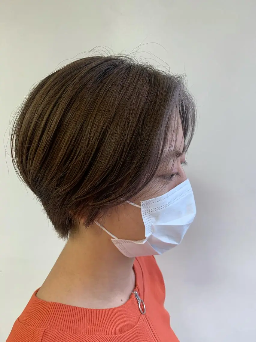 ショート ミストバング ショートヘア BASSA ANNEX店のヘアスタイル