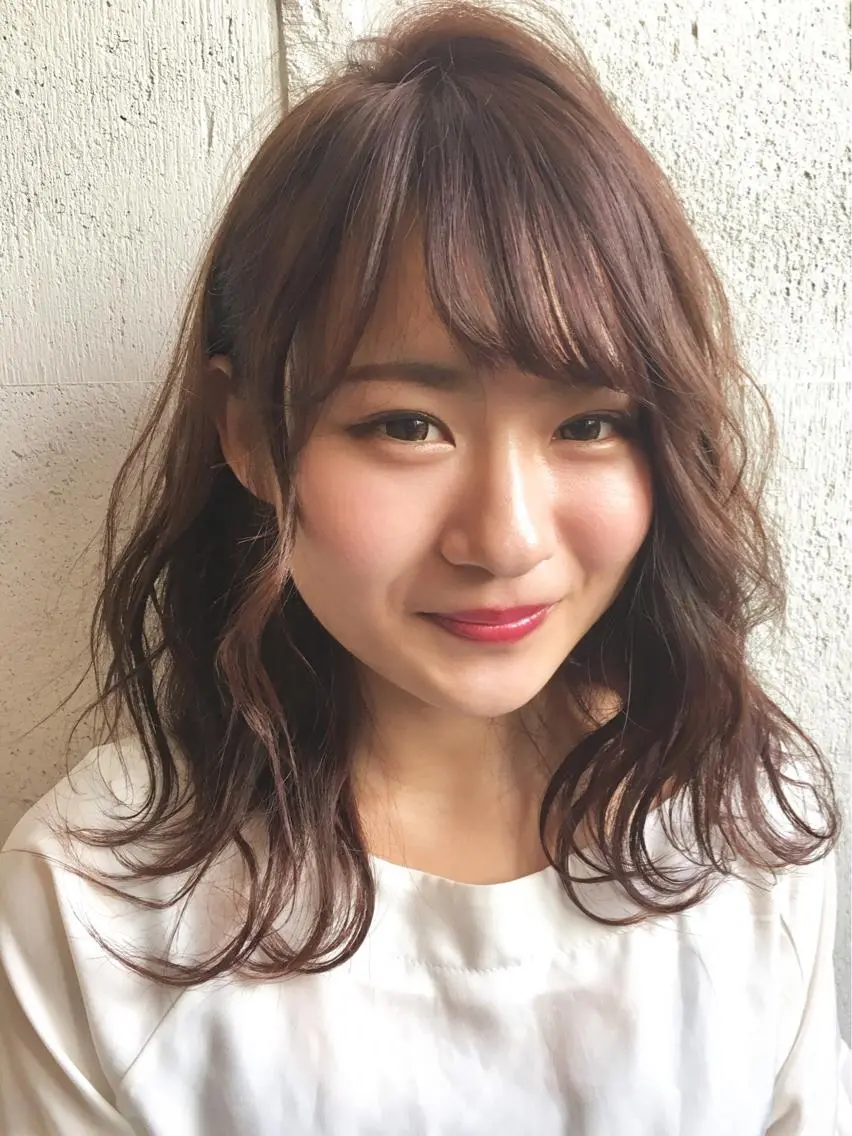 ミディアム カラー レイヤー/大人メンズ パーマ🌀 平島拓也のヘアスタイル