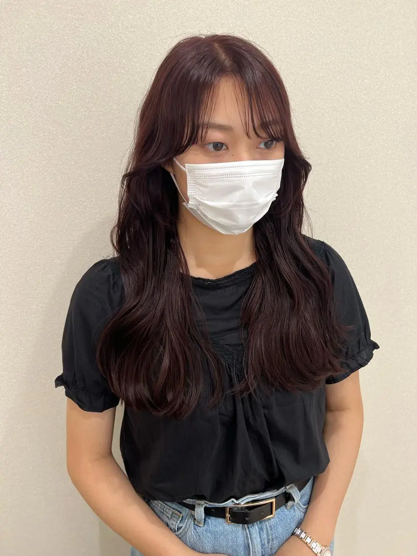 ロング カラー 外国人対応 佐久間のヘアスタイル