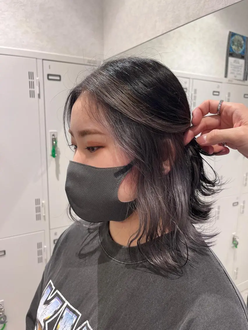 ミディアム ヘアカラー mitsuki🎀 ブリーチ/エクステのヘアスタイル