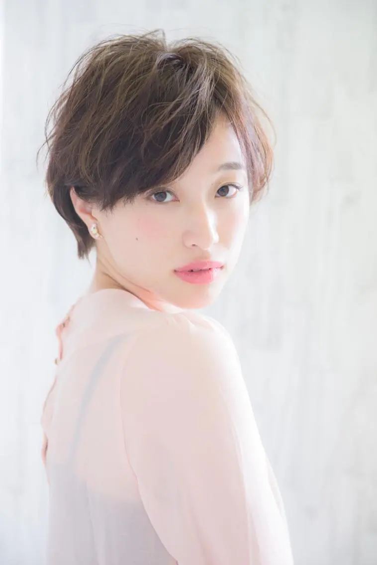 ショート カラー パーマ ヘアアレンジ 【白髪ぼかし 専門GBG】自由が丘のヘアスタイル