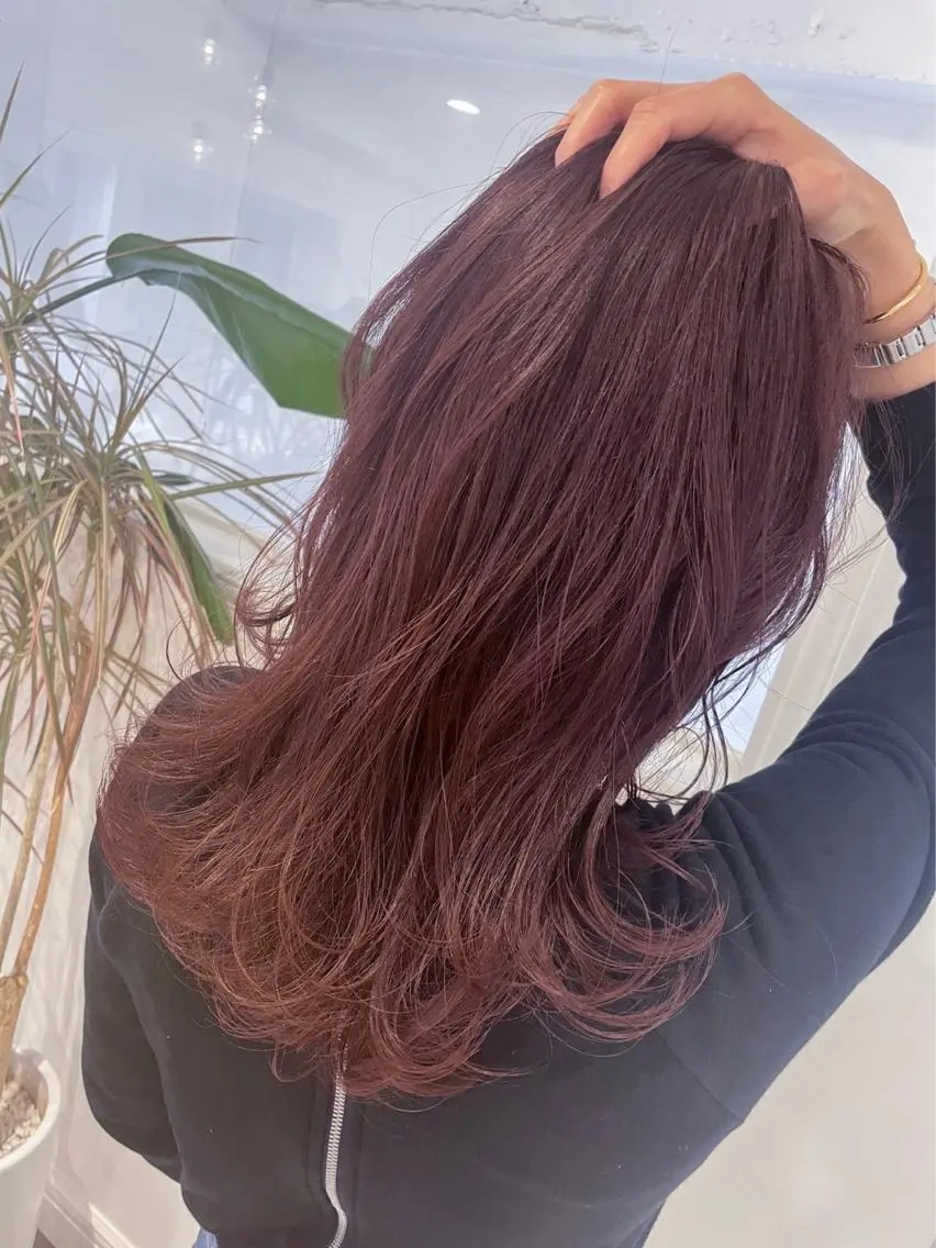 ロング カラー ブリーチ ラベンダーカラー . AYUKAのヘアスタイル