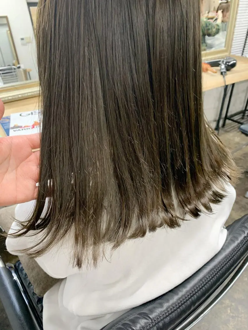 ミディアム 初めてでも失敗しない 透明感カラー Miiのヘアスタイル